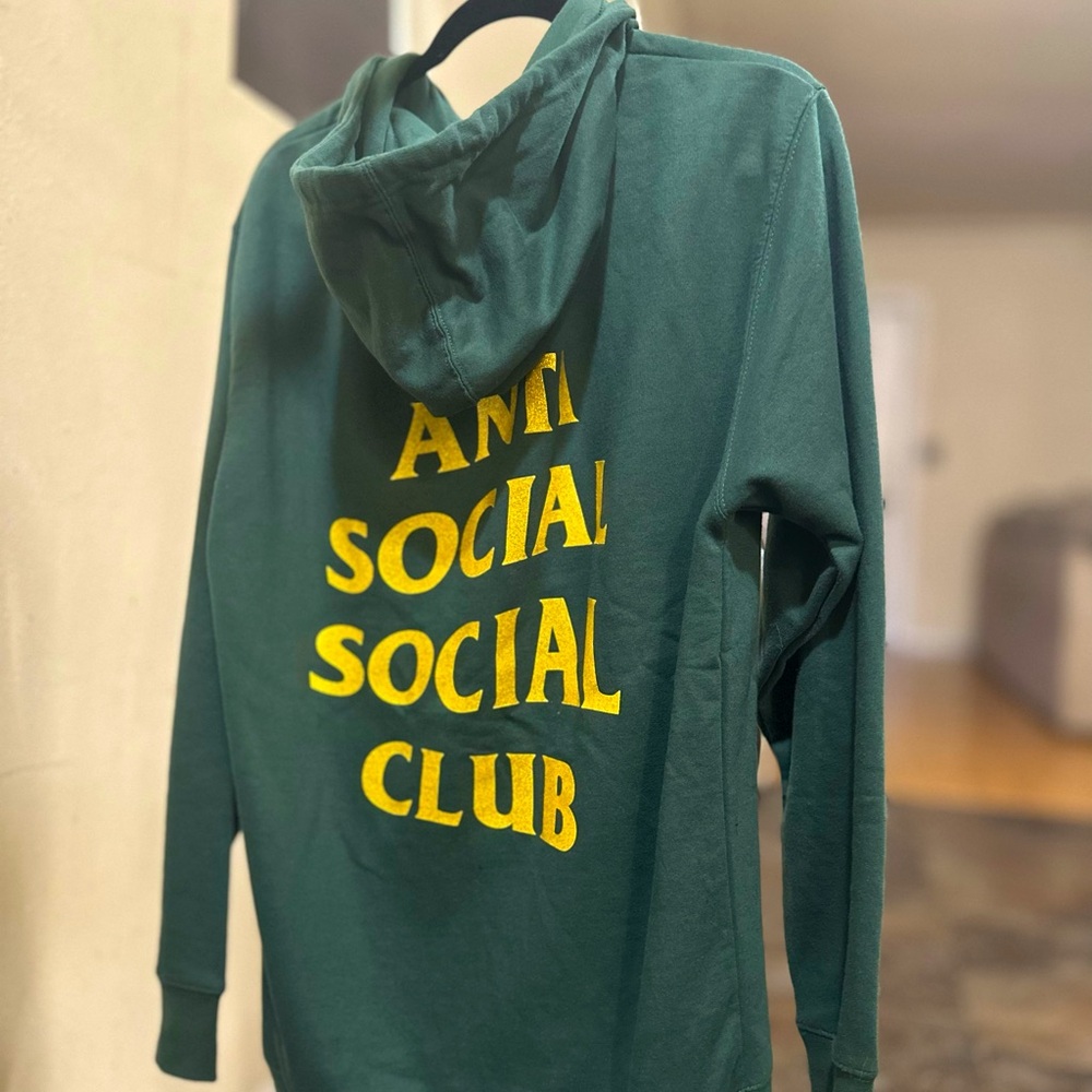 ANTI SOCIAL SOCIAL CLUB - [GRN/GLD] HOODY (LARGE)